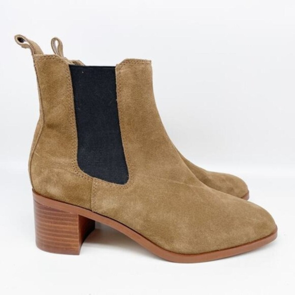 Steve Madden Women's Rhiannon Chelsea Boot Cognac Suede Size 9.5M